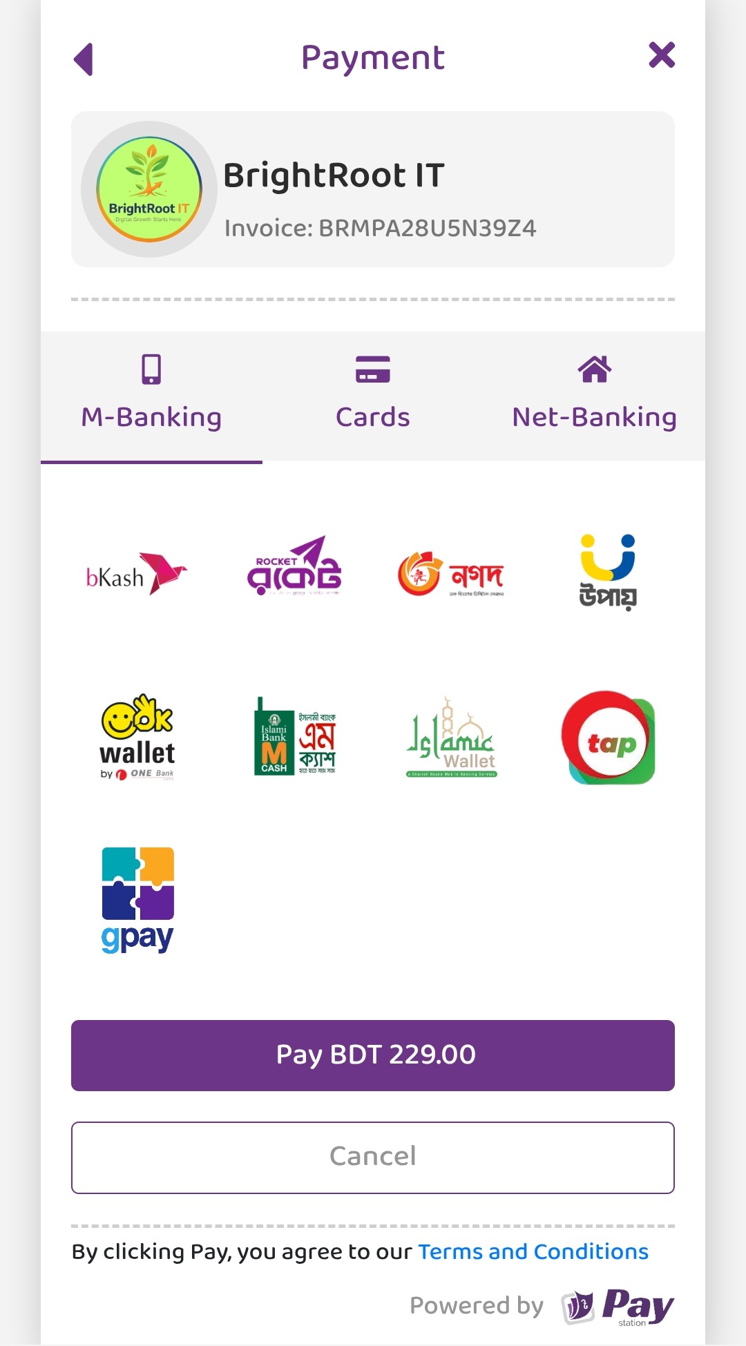 Card Payment